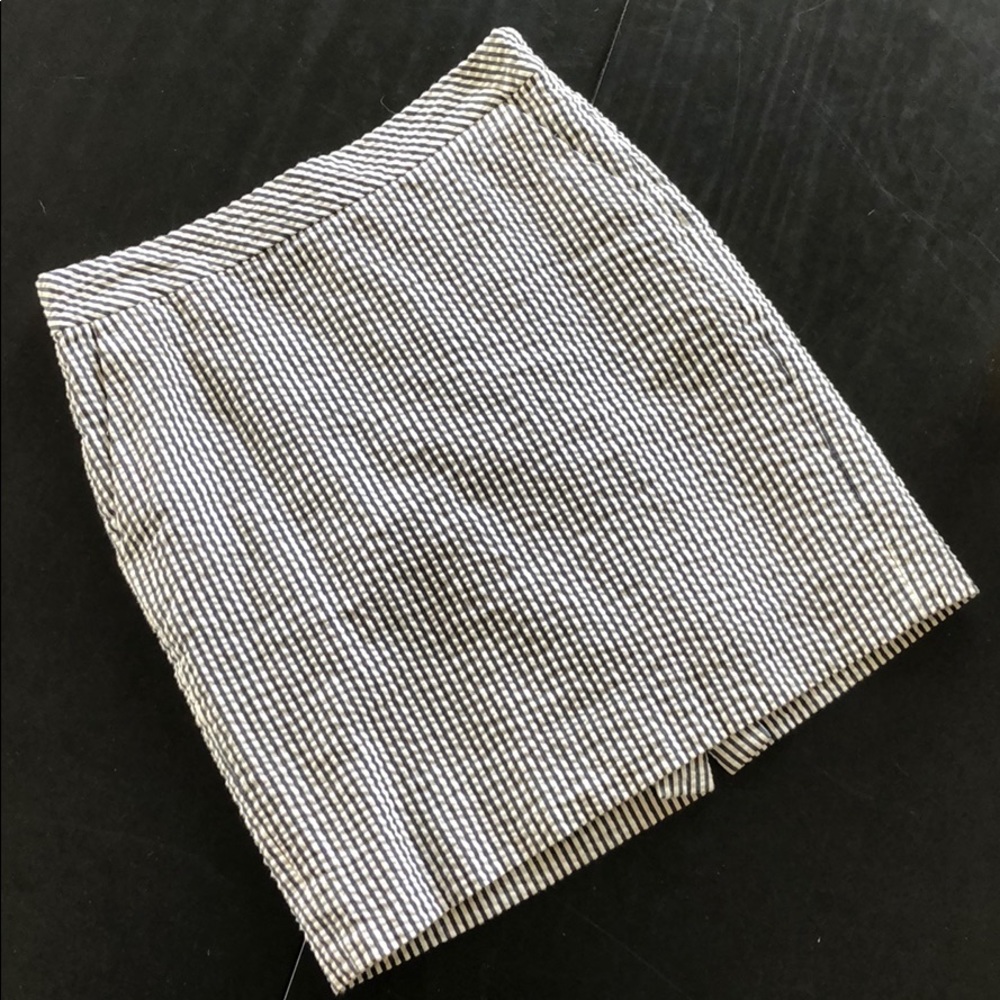 J Crew No. 2 Seersucker Pencil Skirt